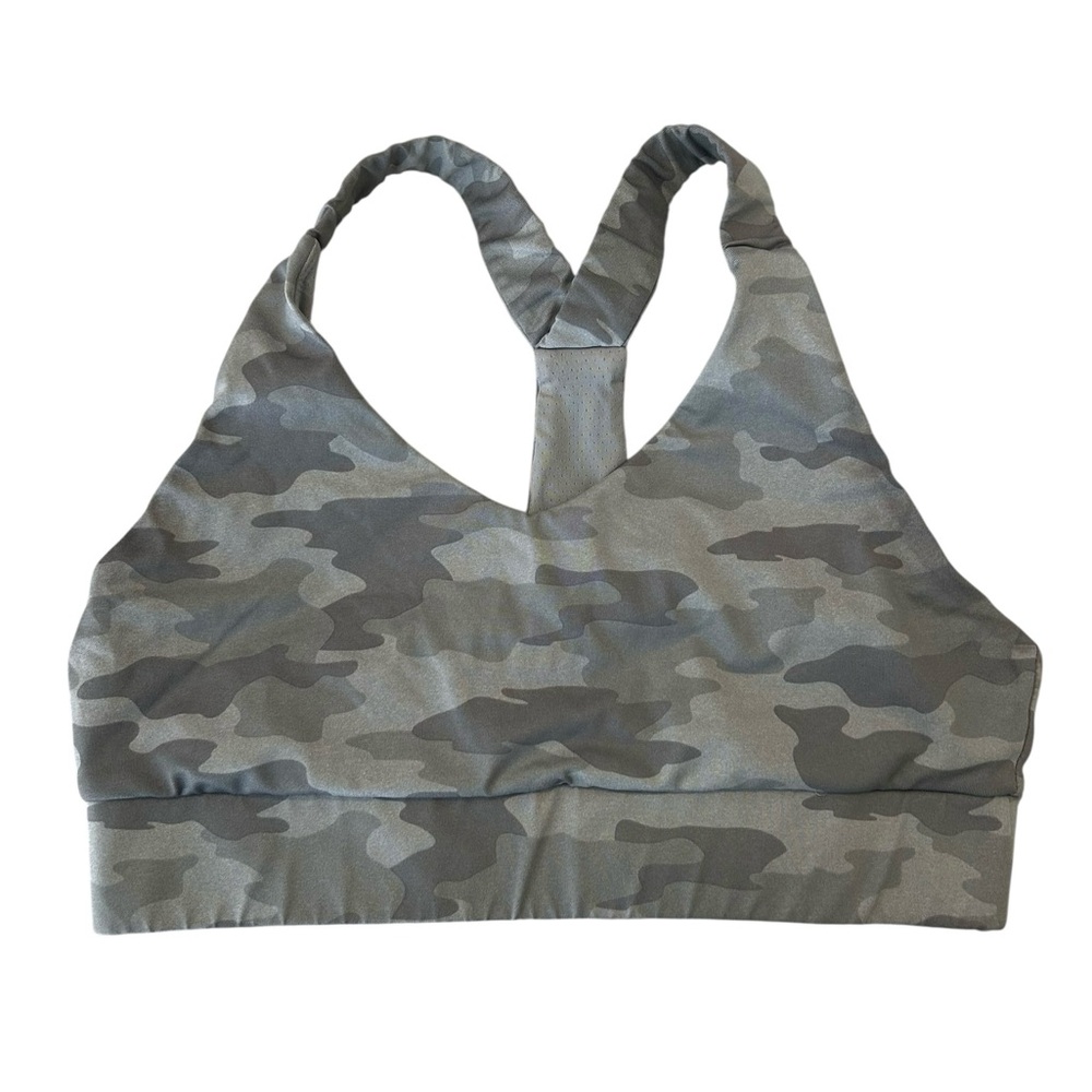Kyodan Gray Camo Racerback Sports Bra size medium